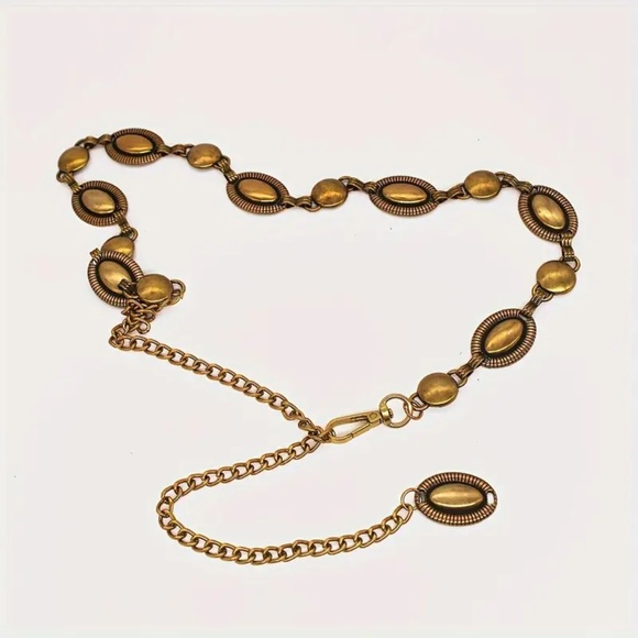 Tassel Chain Coin Belts Metal Waist Chains Belt Women Casual Fashion Accessories - Picture 2 of 3